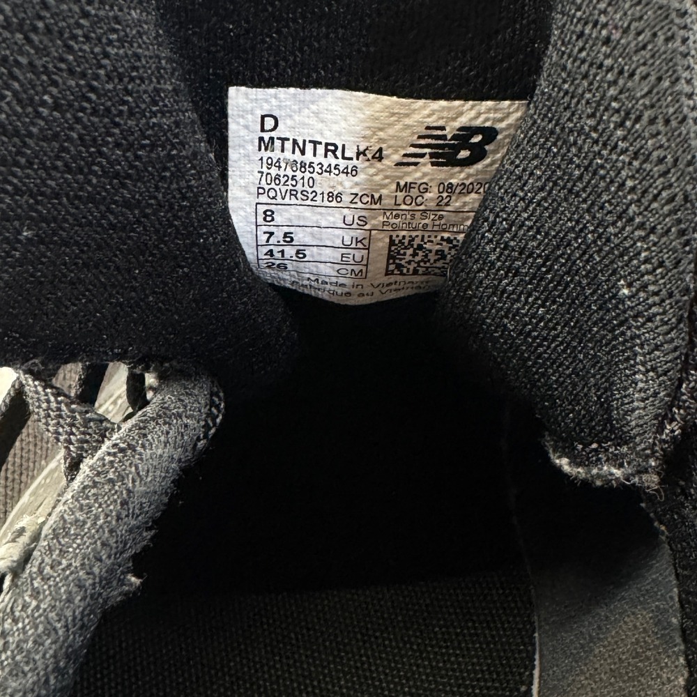 NEW BALANCE ALL TERRAIN Sz 8 NITREL V4 MTNTRLK4 Athletic Running Shoes Sneakers - Picture 5 of 7